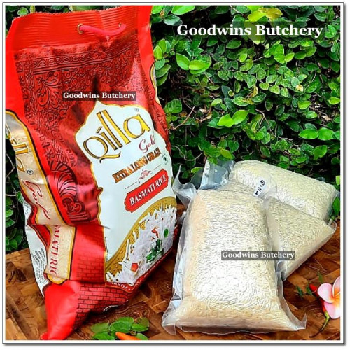 Rice BASMATI India QILLA GOLD extra long grain (price/kg vacuum-repacked)